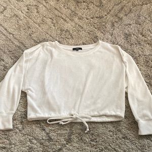 Lulus Crop 3/4 Sleeve Top